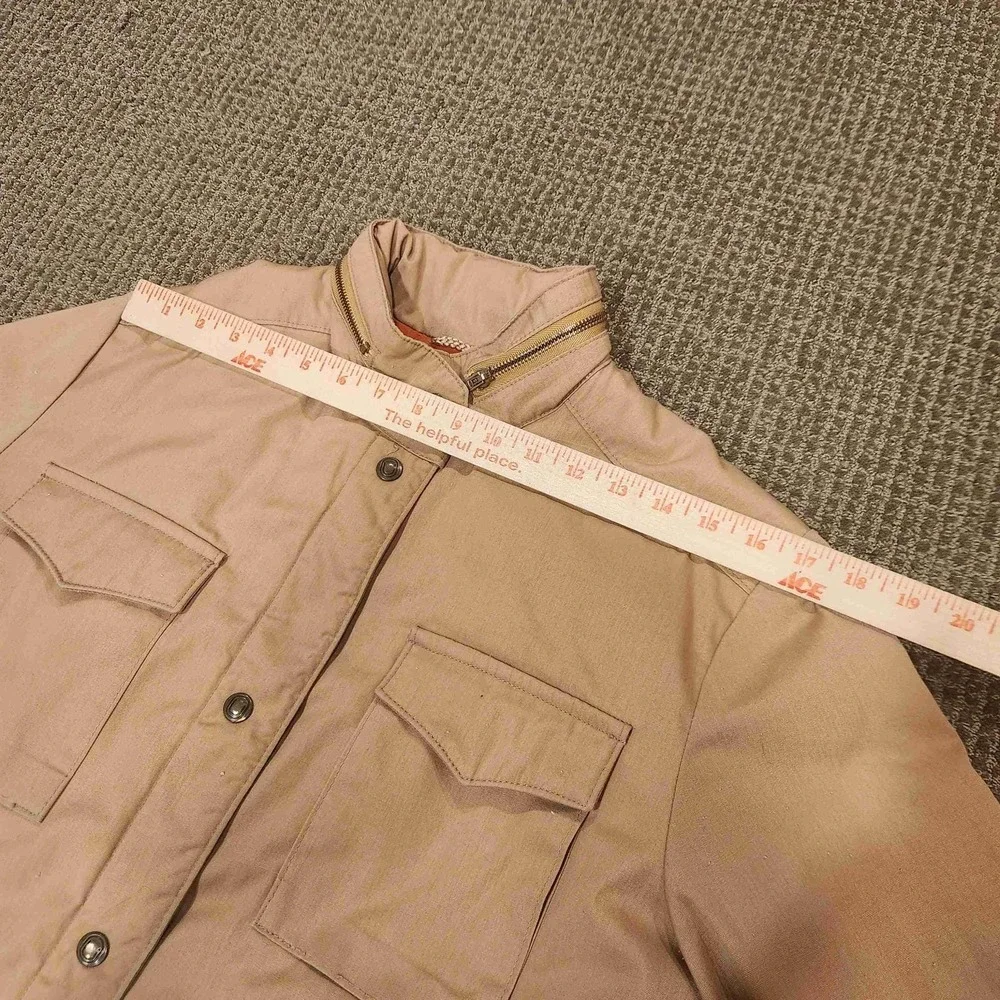 Vintage London Fog Outdoors Unlimited Field Jacket Womens 14 Reg Tan Khaki Brown